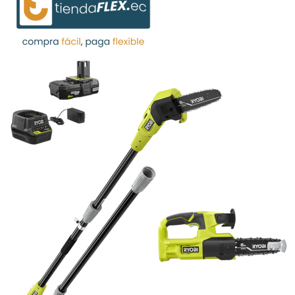 KIT COMBINADO DE SIERRA DE PÉRTIGA Y SIERRA DE PODA DE 8" ONE+ DE 18 V P20310