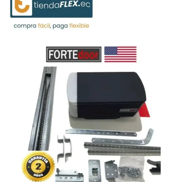 KIT MOTOR DE CADENA GARAJE AUTOMÁTICO AMERICANO 1HP 1500N.M – FORTEDOOR