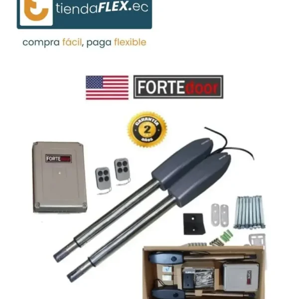 KIT MOTOR DE BRAZOS PIVOT PARA PUERTA DE GARAJE BATIENTE 3.5M - 350KG