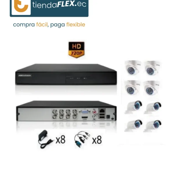 Kit 8 Cámaras 720P – HIKVISION