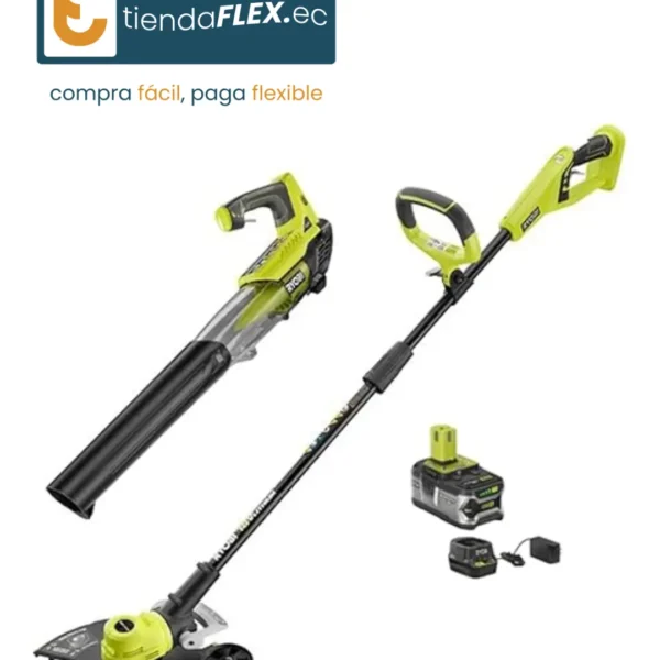 Ryobi Kit 18V ONE+ | Recortadora + Ventilador