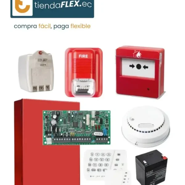 KIT BÁSICO PARA ALARMA DE INCENDIO CABLEADA – PARADOX