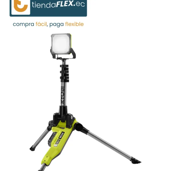 Trípode de luz LED híbrida Ryobi One+ 18V