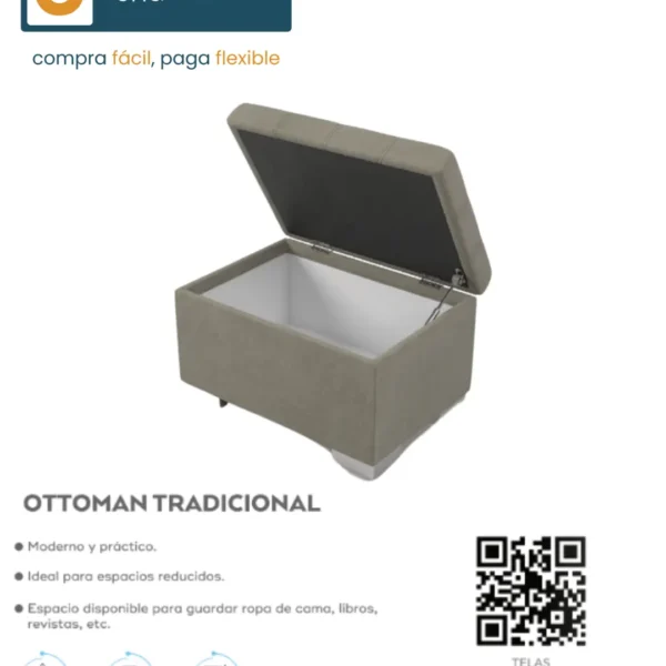 Banco Ottoman con Baúl