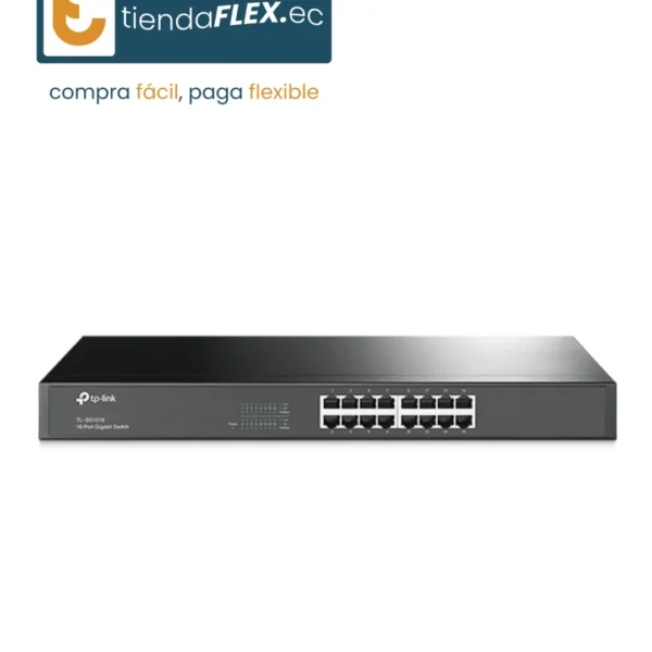 Switch Gigabit 16 Puertos Montaje en Rack