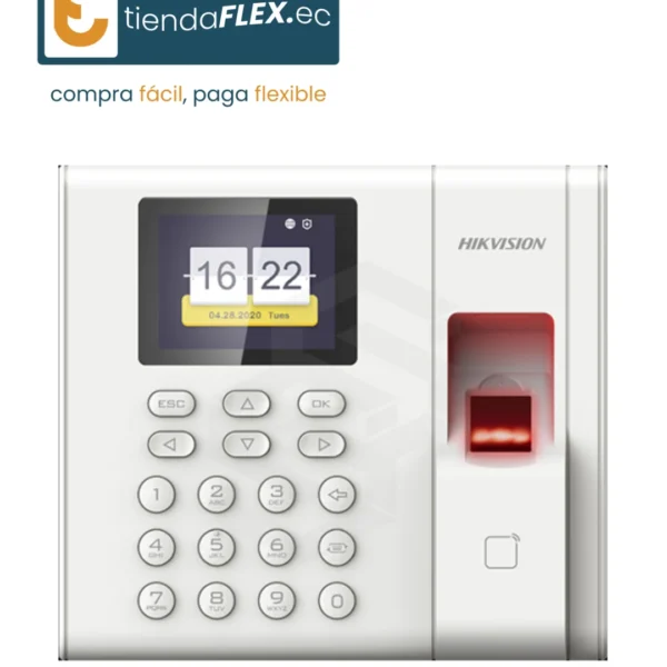 CONTROL DE TIEMPO Y ASISTENCIA CON PANTALLA LCD TCP/IP HIKVISION