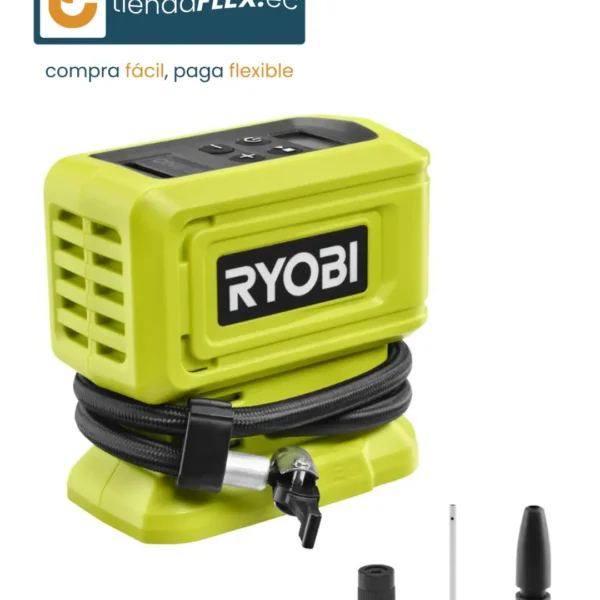 INFLADOR DIGITAL DE ALTA PRESIÓN RYOBI ONE+ 18V