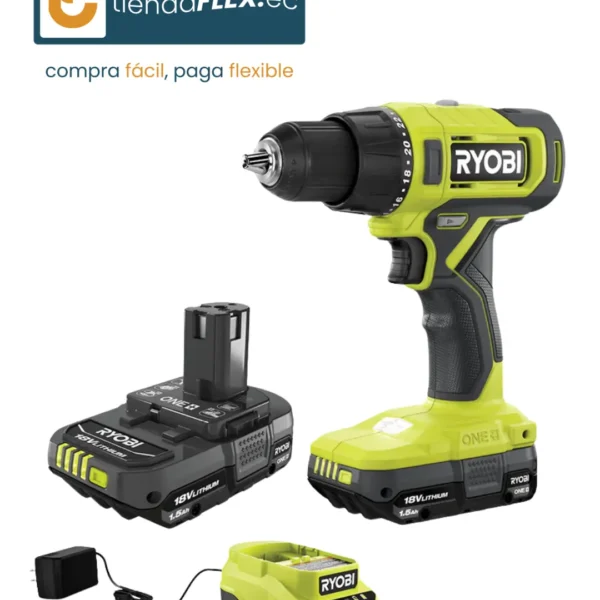 KIT TALADRO/ATORNILLADOR 18V – 1/2" - RYOBI ONE+