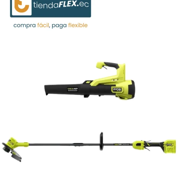 KIT RYOBI 40V: RECORTADORA + SOPLADOR