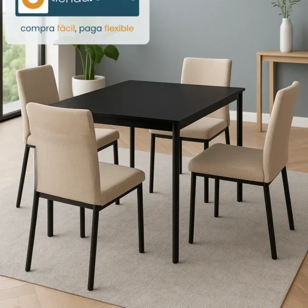 COMEDOR ÉBANO CURVO