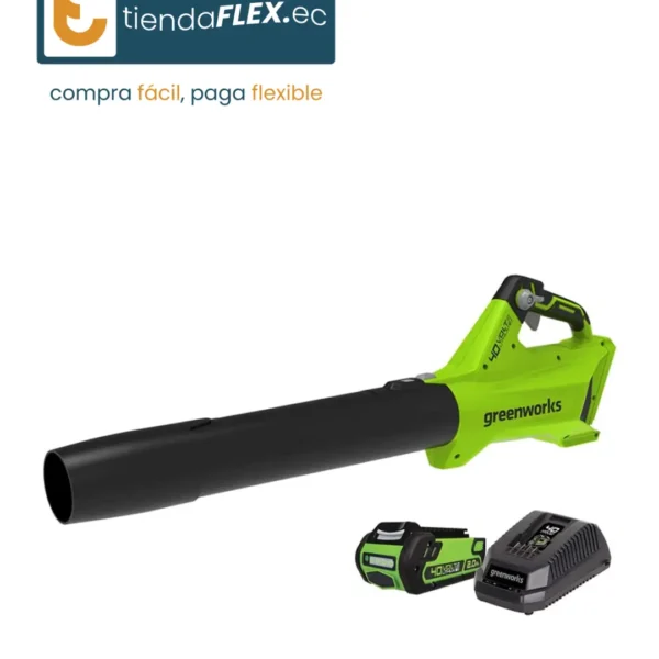 Sopladora 40V – Batería 2.0Ah y Cargador | 450 CFM