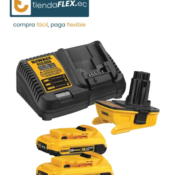 DCA2203C - KIT DE BATERÍA 2.0Ah + CARGADOR + ADAPTADOR