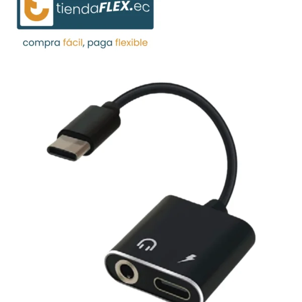 ADAPTADOR TIPO C A AUXILIAR 3.5MM