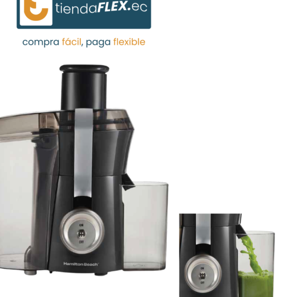 EXTRACTOR DE JUGOS HAMILTON BEACH NEGRO MOD 67650