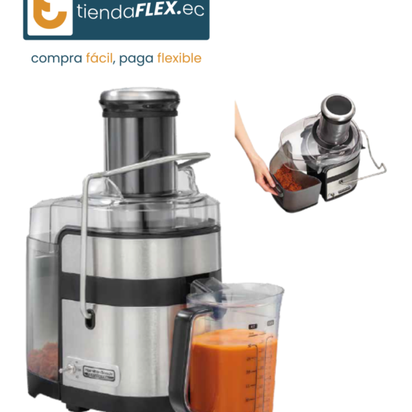 EXTRACTOR DE JUGO HAMILTON BEACH ACERO MODELO 67906