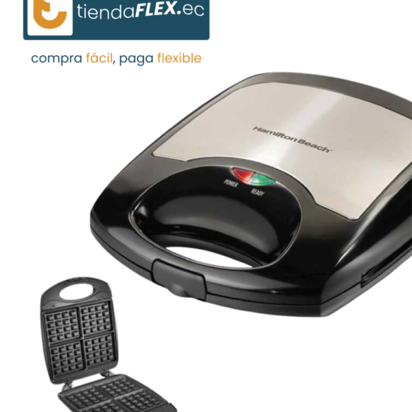 WAFLERA HAMILTON BEACH NEGRO/ACERO MOD 26020MN