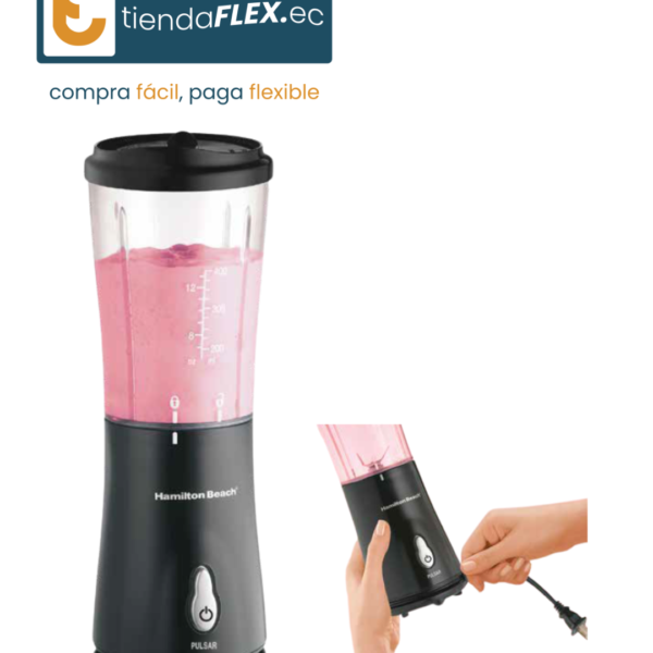 LICUADORA PERSONAL HAMILTON BEACH NEGRA MOD 51101BV/G