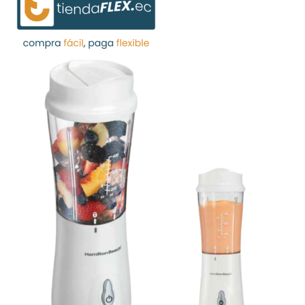 LICUADORA PERSONAL HAMILTON BEACH BLANCA MOD 51101V/G