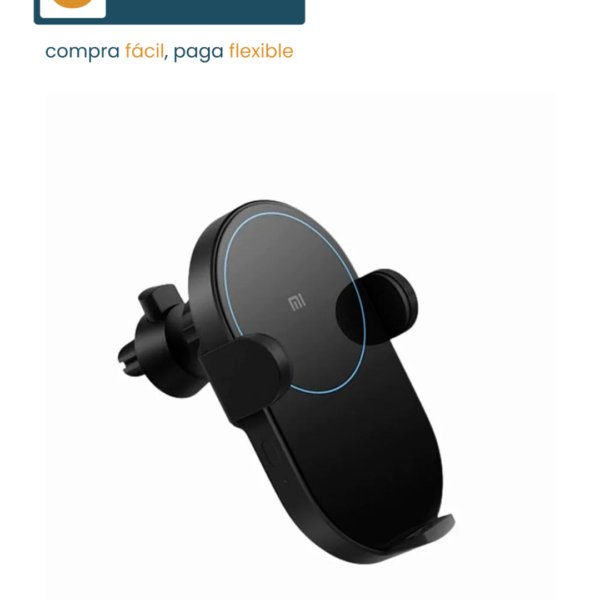 CARGADOR INALÁMBRICO PARA AUTO MI 20W WIRELESS CAR CHARGER XIAOMI